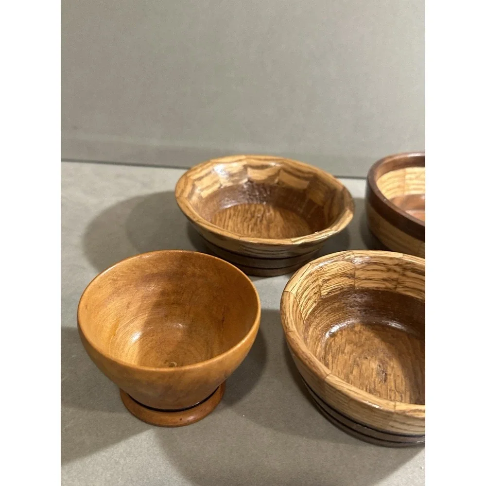 Vintage Handmade‎ Wooden Dish Lot